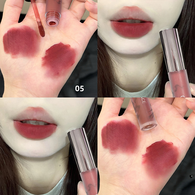 Matte Velvet Lip Tint Long Lasting - Rossetto Liquido Opaco Rosso CACE Velvet